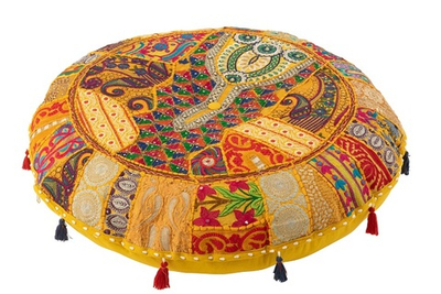 Пуф-подушка "Дели" 80x80x20см Хлопок,бисер