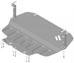 Защита стальная 2 мм Д; КПП; Skoda Octavia; V=1.4-1.8(T); с 2008 г.в. MOTODOR.72302