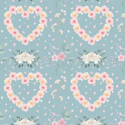 Сердце из цветов