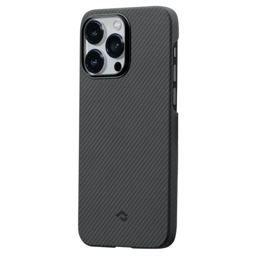 Чехол из арамидного волокна с поддержкой MagSafe PITAKA MagEZ Case 3 600D для iPhone 14 Pro Max, Black / Grey Twill (Cаржевое переплетение)