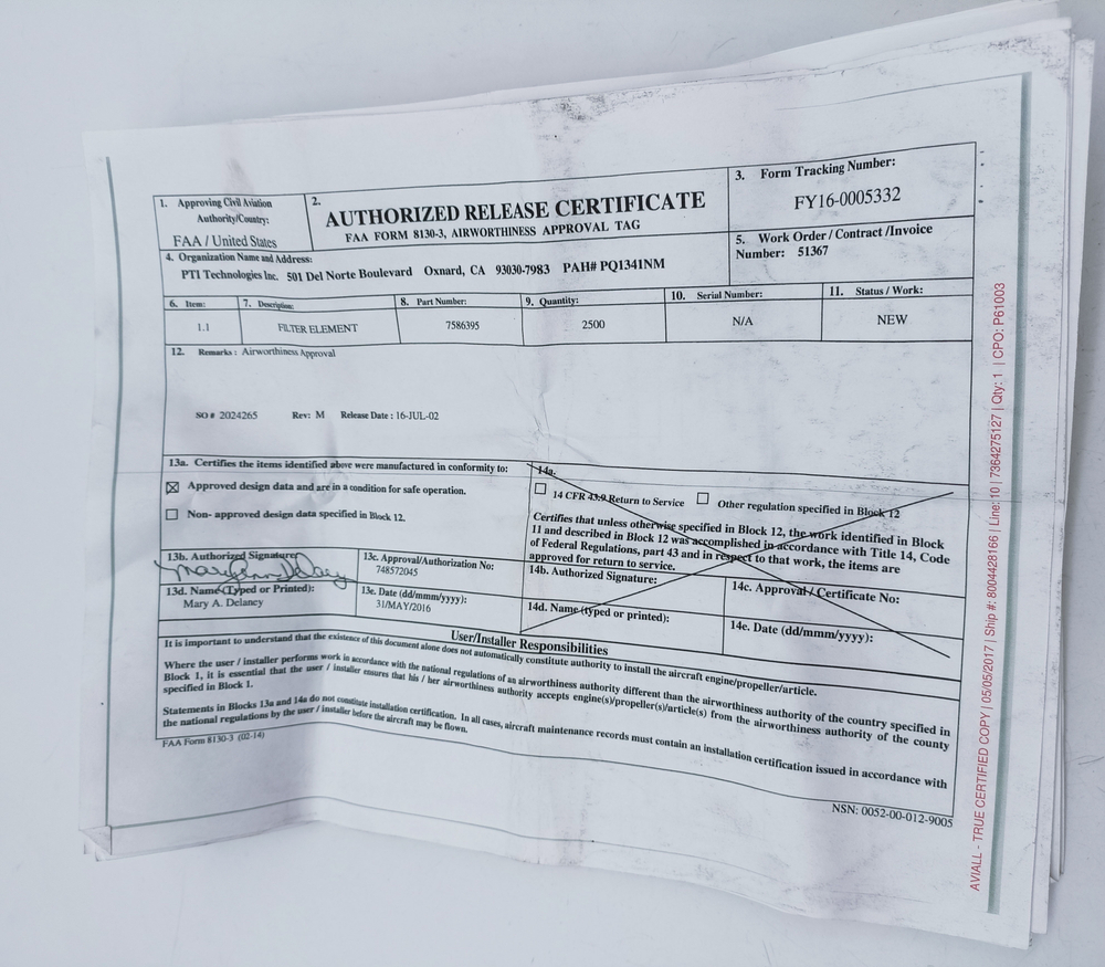 Картридж масляного фильтра 7586395