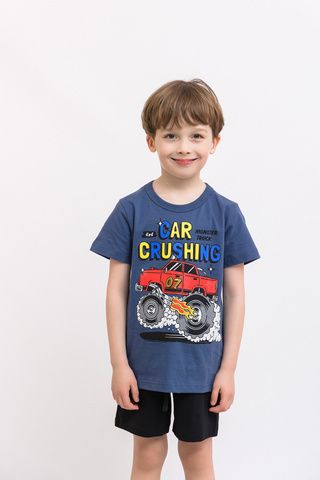 052_БК25 Футболка кор.рукав д/м, темно-синий