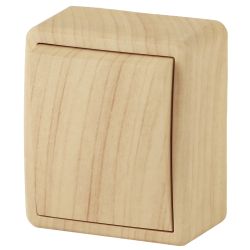 11-1203-11 ЭРА Переключатель, 10АХ-250В, IP20, ОУ, Эра Эксперт, сосна