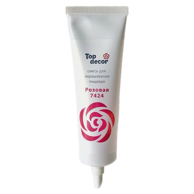 Краситель пищевой Розовый «Top decor» гелевый 100 гр