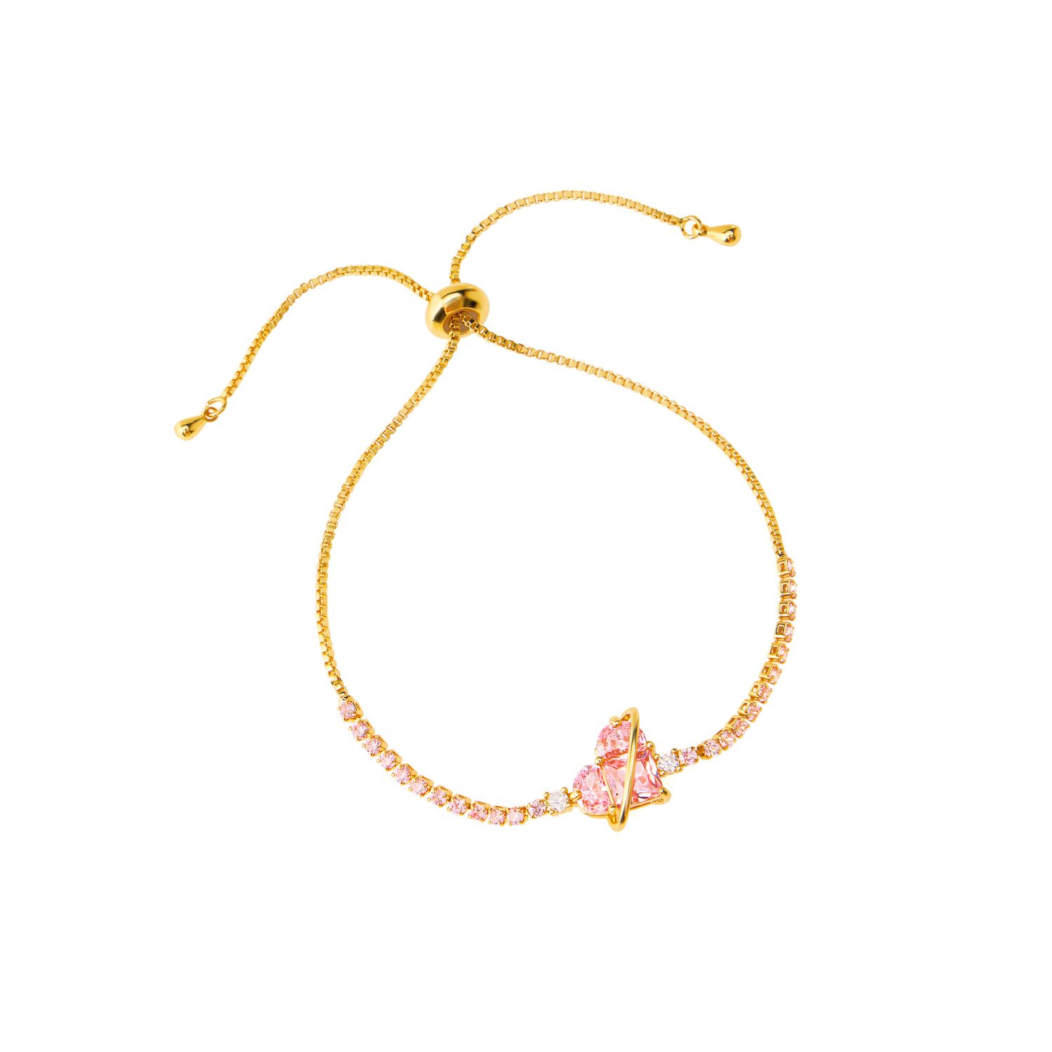 Браслет Saturn Heart Bracelet - Gold