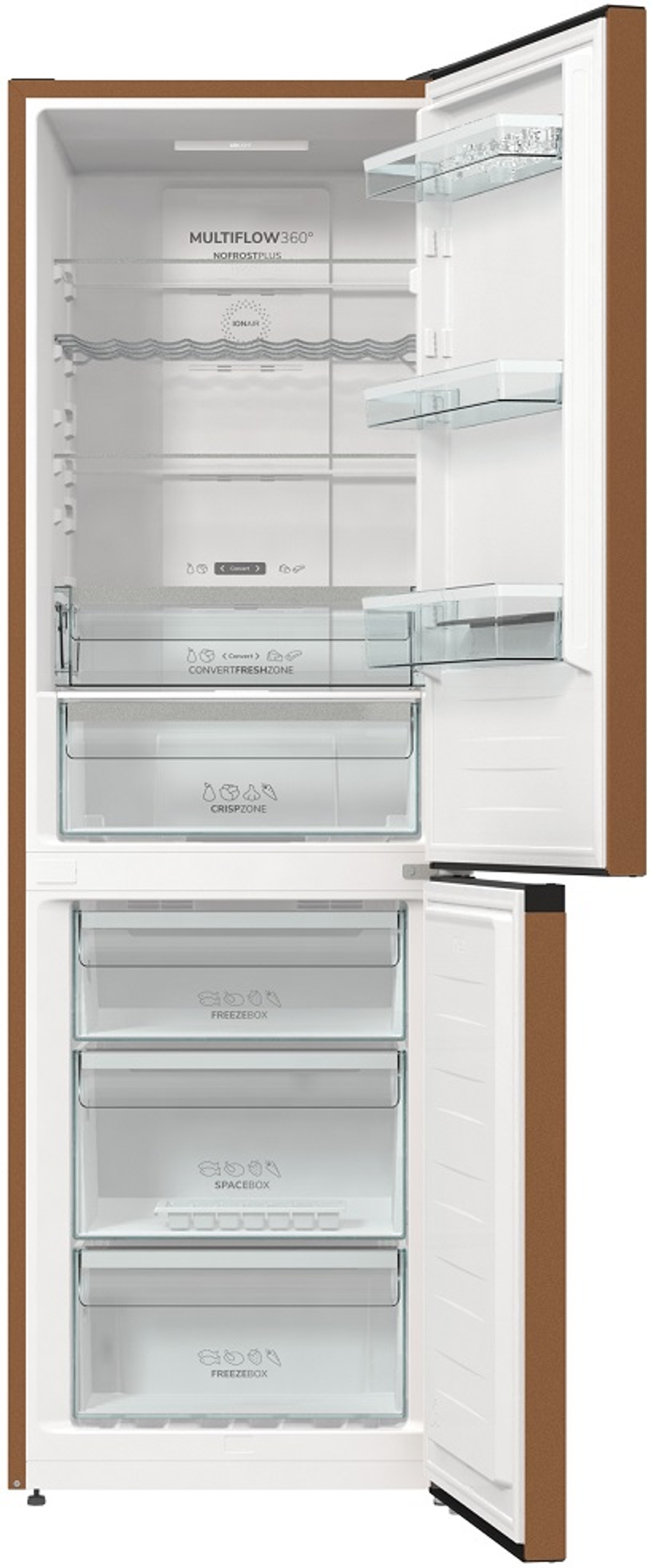 Отдельностоящий двухкамерный холодильник Gorenje NRK6192ACR4