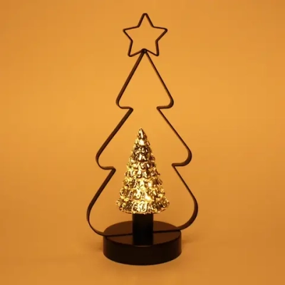 Сувенир с подсветкой «Волшебная ёлочка» 15*32 см, чёрный