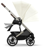 Коляска Cybex Talos S Lux TPE complete Cloud G Fog Grey 3 в 1 Seashell Beige с дождевиками