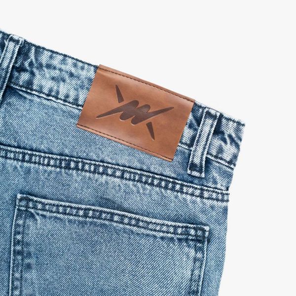 Джинсы Basic голубые - фото 2