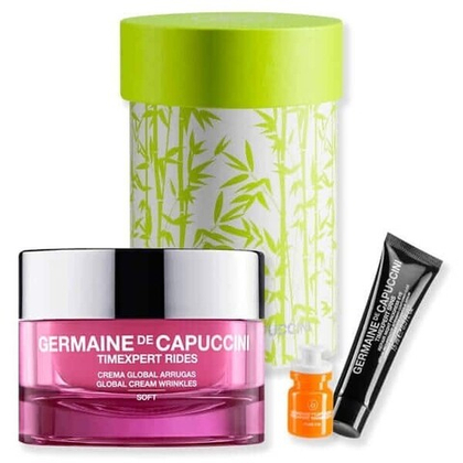 Набор Germaine de Capuccini Крем для коррекции морщин + Сыворотка для век восстанавливающая + Эмульсия Чистый Витамин С