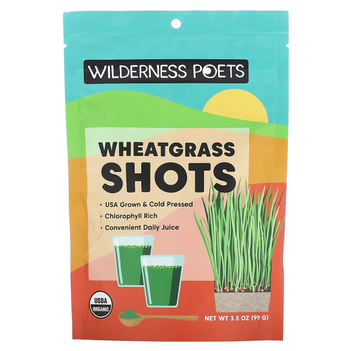 Wilderness Poets, Органический порошок сока ростков пшеницы, 3,5 унции (99 г)