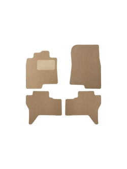 Коврики в салон для MITSUBISHI Pajero IV 2006-2011, 2011-2014, 2014-, внедорожник , 4 шт. (текстиль, бежевые) KLEVER04351622112KH