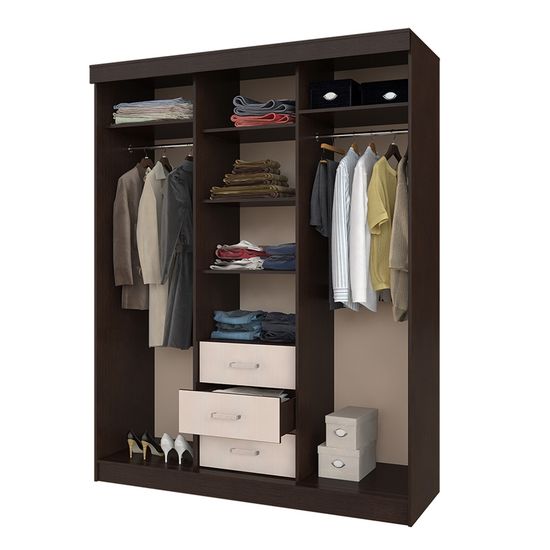 Шкаф-купе МАЭСТРО 1,7м венге/лоредо (1700*2200*600) /3/