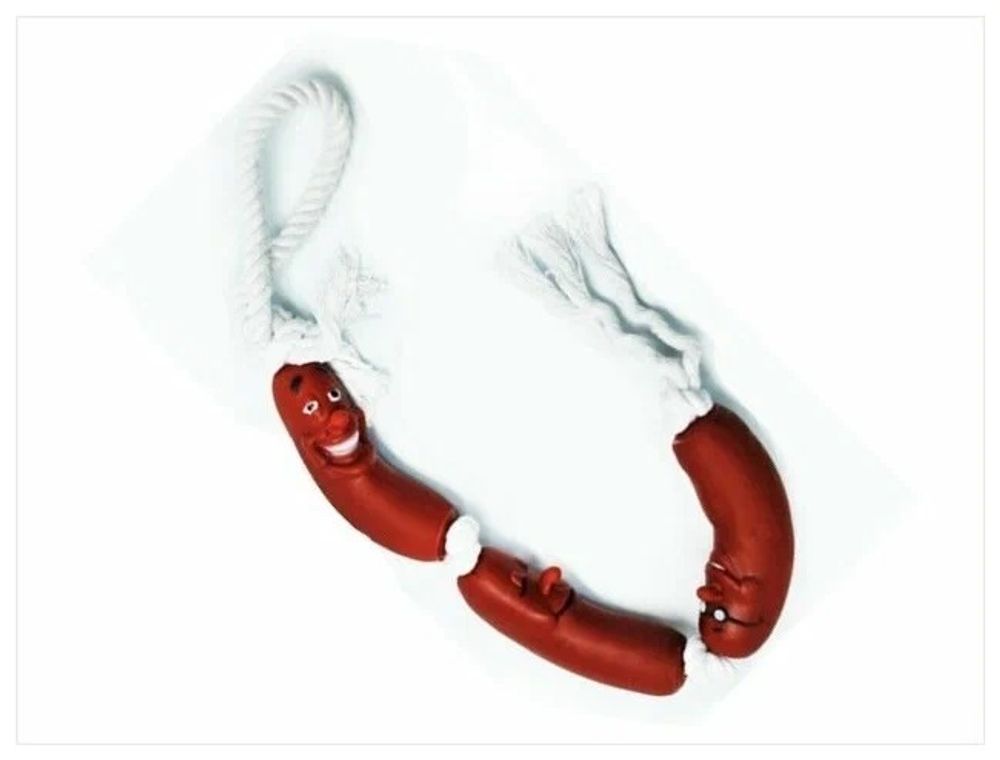 Nunbell игрушка для собак сосиски на веревке