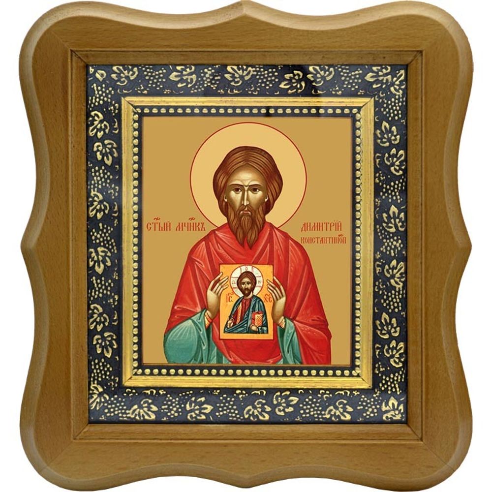 Димитрий Константинопольский мученик. Икона на холсте.