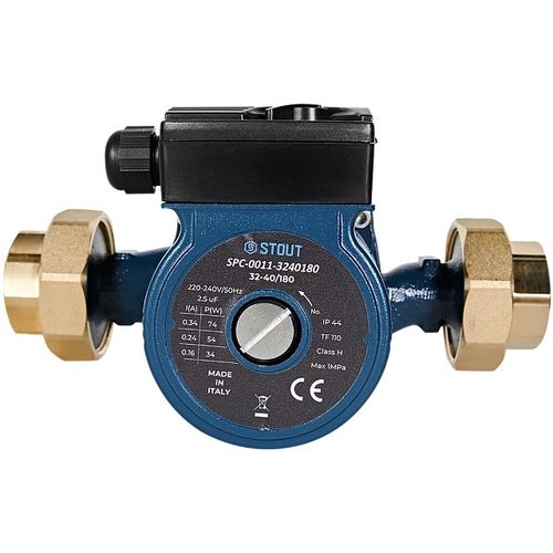 Циркуляционный насос Stout 32-40/180 с латунными гайками (SPC-0011-3240180)