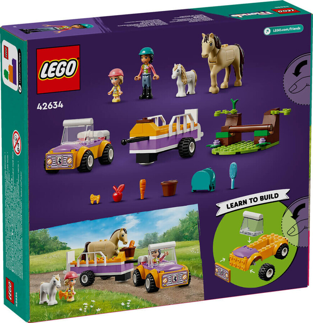 Конструктор LEGO Friends 42634 Трейлер для лошадей и пони