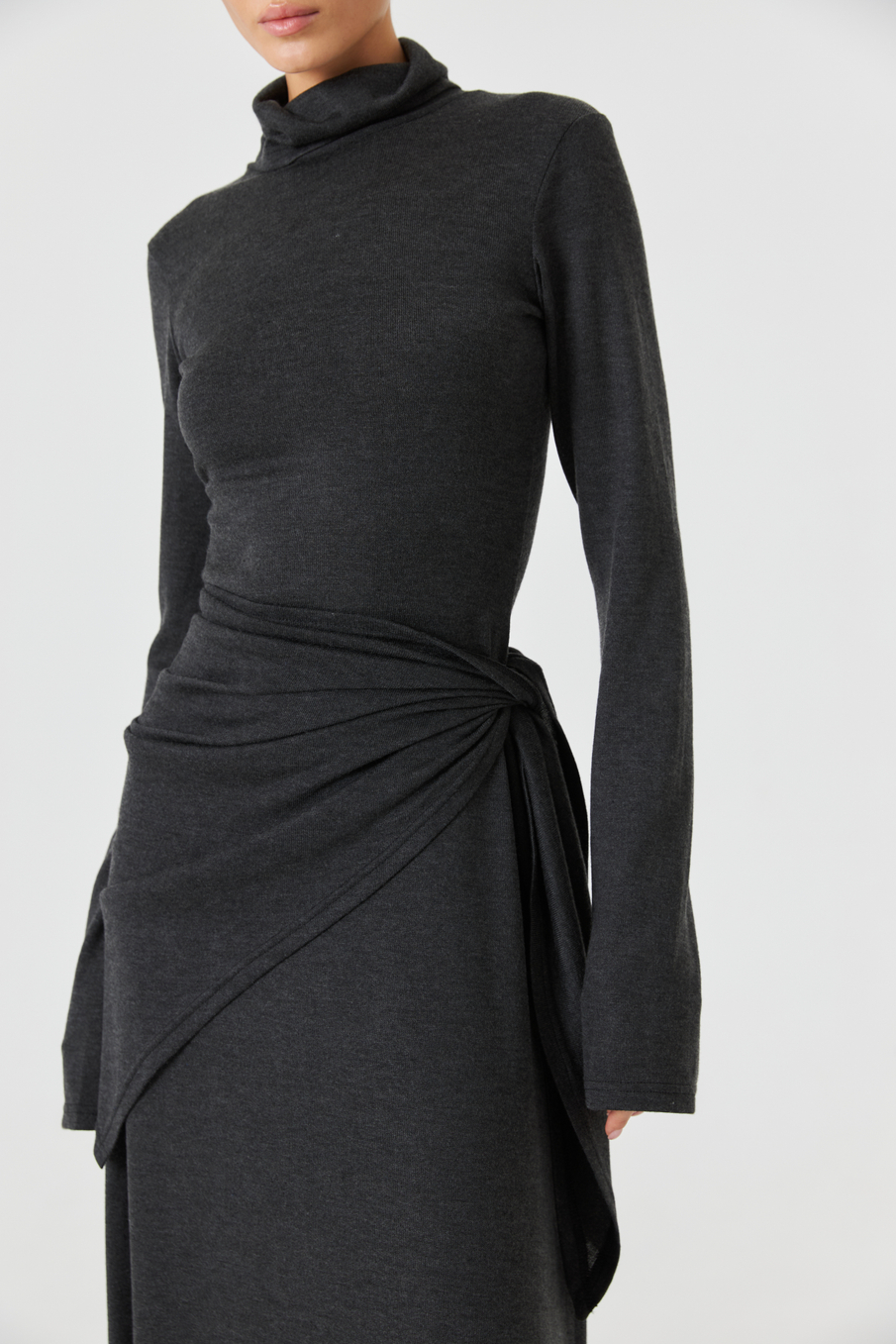 Платье "Old Money" с платком-баской