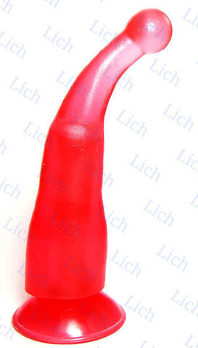 Массажер-стимулятор точки G на присоске розового цвета