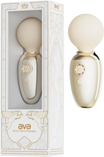 Бежевый мини-вибратор с функцией нагрева Ava (Цвет: молочный)