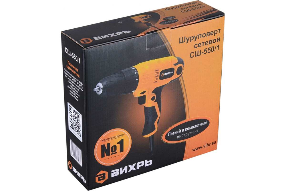 Сетевой шуруповерт СШ-550/1 Вихрь