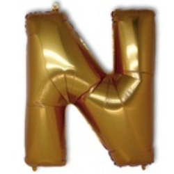 Буквы золотые русские/английские 40"-102 см