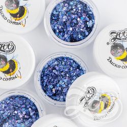 Zoo nail Микс шестигранников "Диско соты" 1341