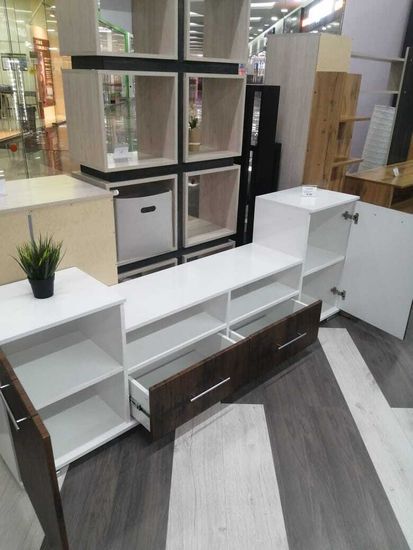 белый глянец / МДФ дуб антик реальное фото