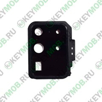 Стекло камеры в рамке для телефона Samsung Galaxy S20 Ultra (SM-G988B), Черное