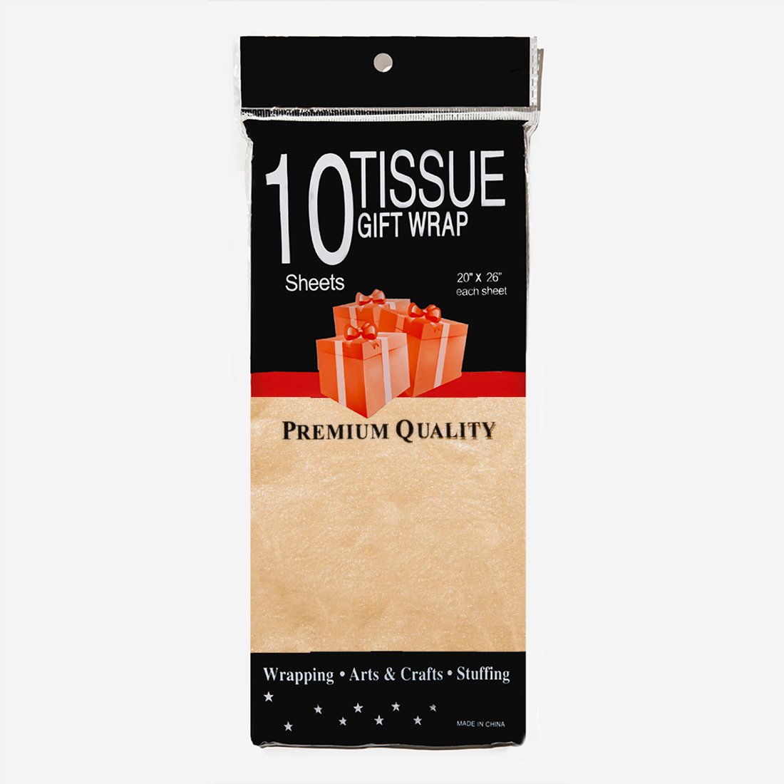 Тишью "Персиковый перламутр", 500*680мм