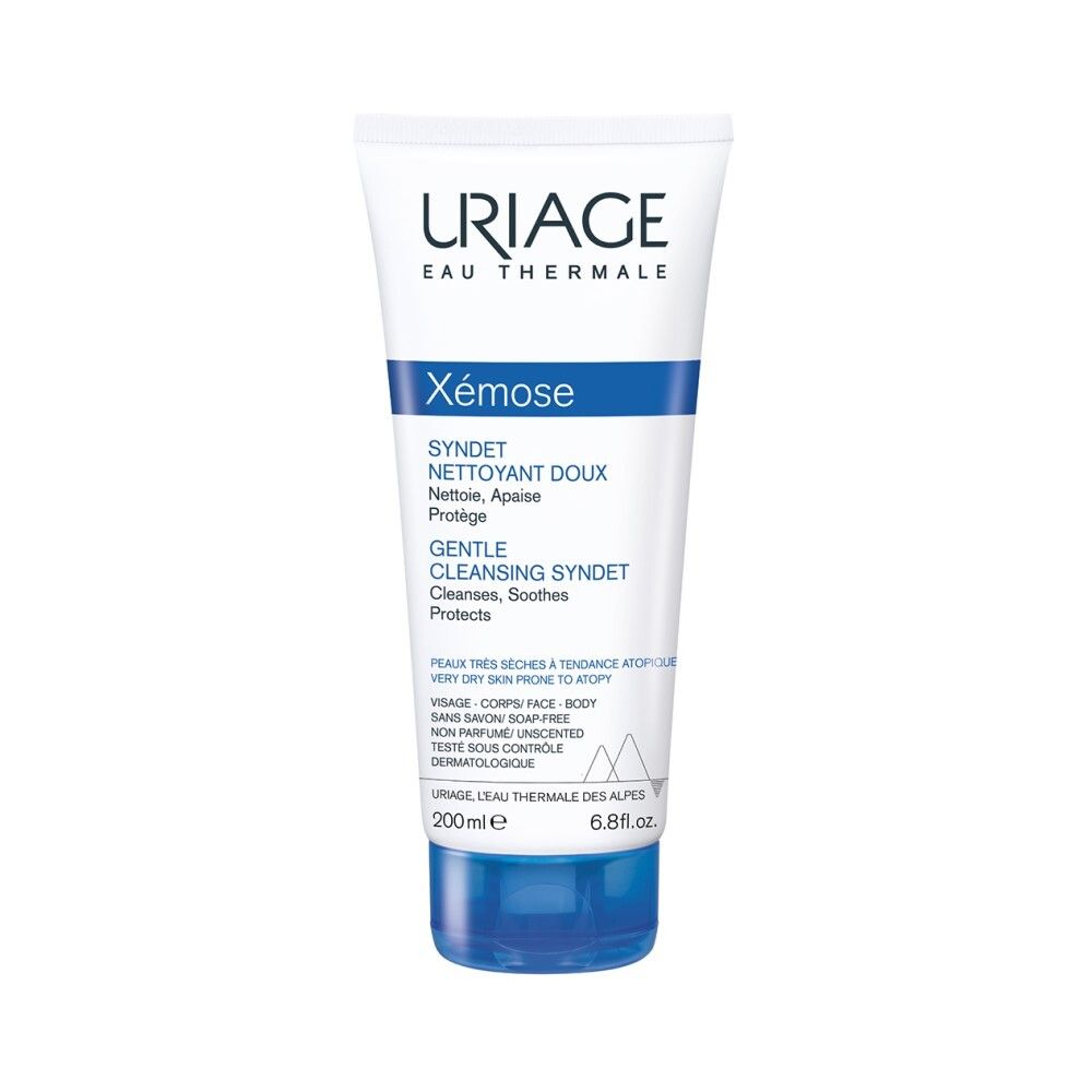 Uriage Xemose Gentle Cleansing Syndet Мягкий очищающий гель, 200 мл
