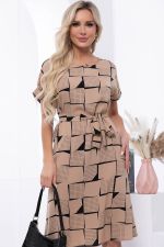 Платье "Бренди" (кофе с молоком) П7014 LT Collection (Акция)