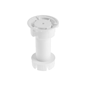 Опора цок. пласт. рег. 100-120 мм, разборная, (без клипсы) под саморез (белый 1 шт.) 565190