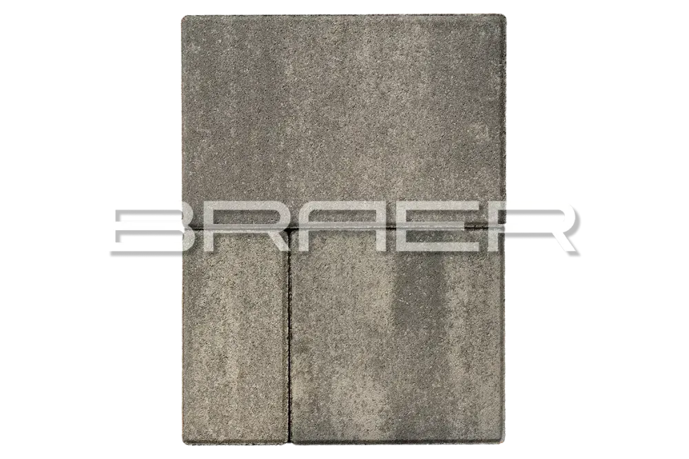 Тротуарная плитка Braer Мозаика, Color Mix Туман, 60 мм