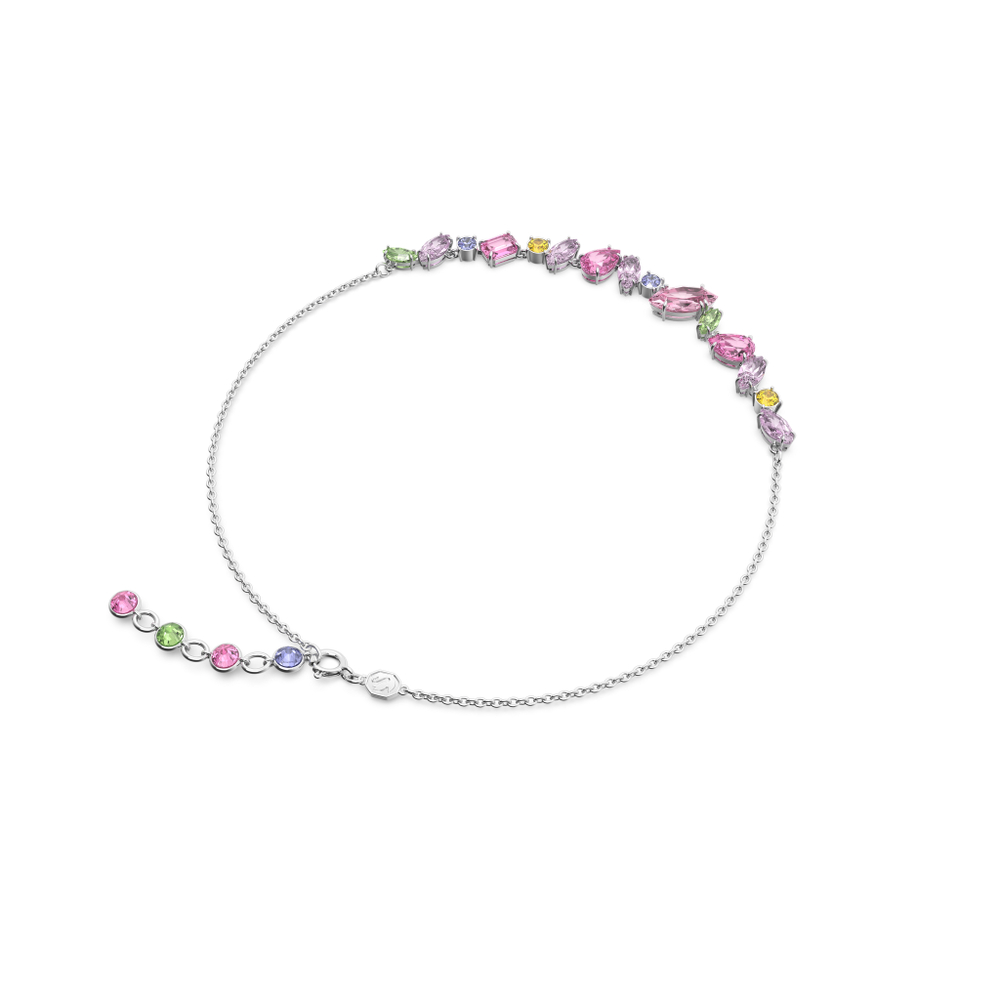 GEMA:NECKLACE MINI FRONTAL PINK/RHS