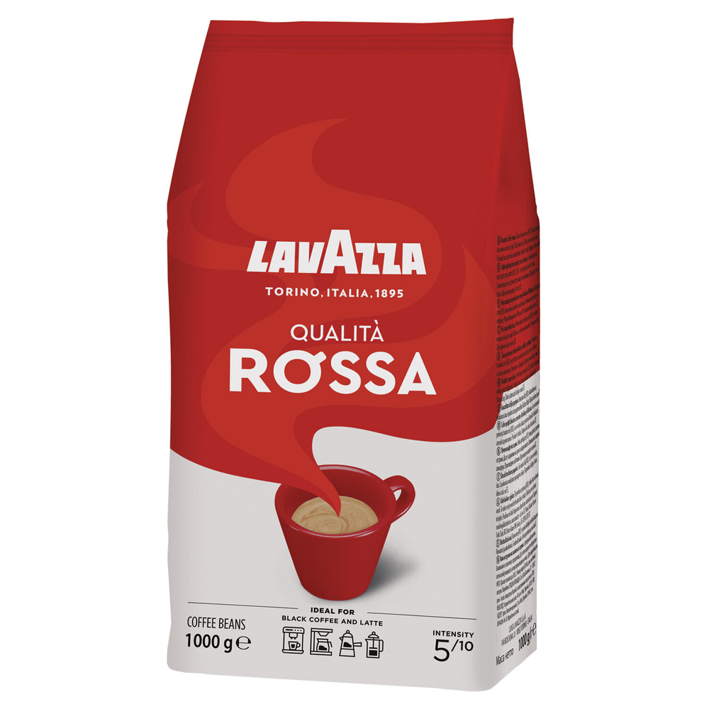 Кофе в зернах LAVAZZA «Qualita Rossa» 1 кг, ИТАЛИЯ, RETAIL