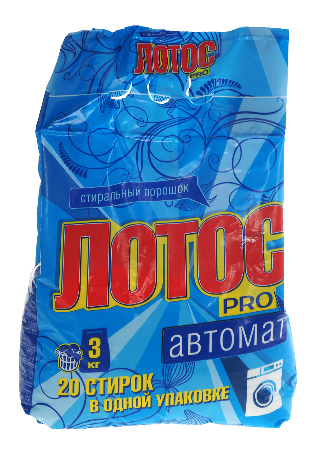 Стиральный порошок автомат 3кг пакет ЛОТОС PRO