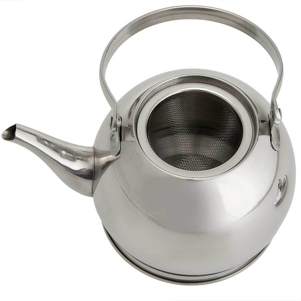 Чайник 1 л из нержавеющей стали с фильтром из нержавеющей стали WEBBER BE-0597