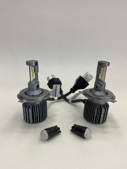 Светодиодные лампы ближнего/дальнего и габаритного света для Hyundai Solaris 2010+ MTF Light H4/H19 Dynamic Vision 2750lm, 5500K, 12V, 30W (к-т 2шт.)+W5W Firefly 5500K 80lm (к-т 2шт.)