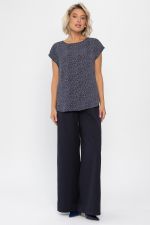 Блуза Милена (темно-синяя) Б14302-8М LT Collection