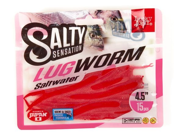 Черви съедоб. искусст. LJ Salty Sensation LUGWORM 4.5in (11,40)/F40 15шт.
