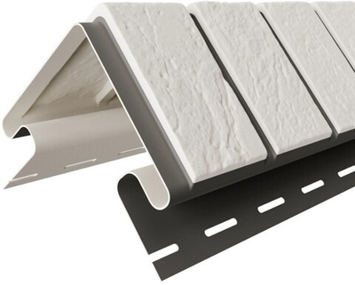 Фактурный Угол - Кирпич "Славянка" Прокрашенный (Белый) 1 м (уп. - 8 шт.)