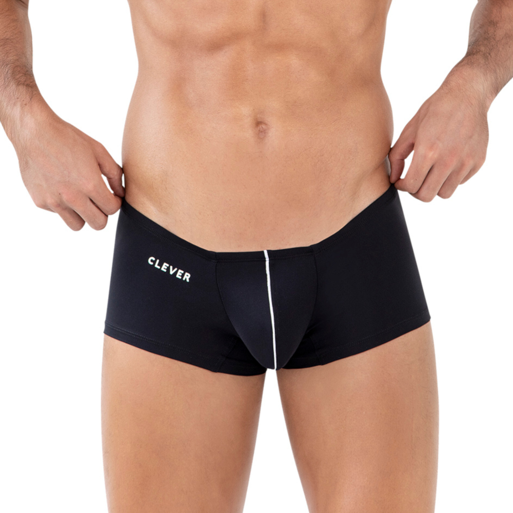 Мужские трусы хипсы черные Clever Moda MENTE LATIN BOXER 161611