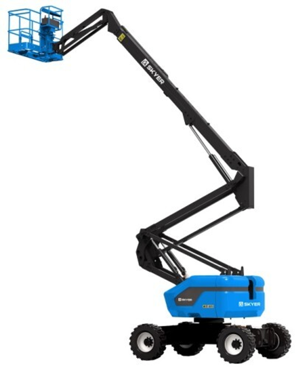 Передвижной телескопический подъемник SKYER DKP2723 самоходный коленчатый дизельный