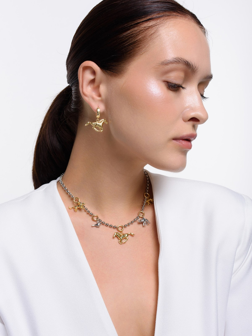 Колье "Animals" Bicolor New