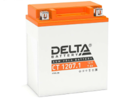 Аккумулятор Delta CT 1207.1 12V 7а/ч (YTX7L-BS)