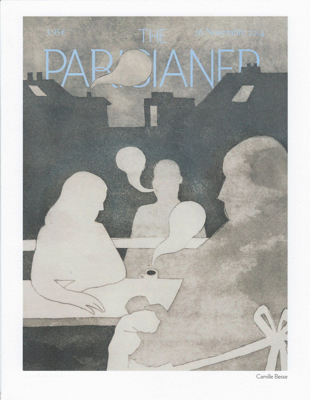 Постер журнала The Parisianer 26-11-2014, двойной
