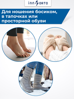 Анатомические гелевые разделители пальцев (не давят и не натирают), 2 шт.