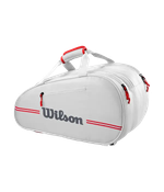 Сумка для падел Wilson Team Padel White 2025, вместительная и прочная
