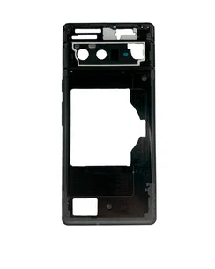 Средняя часть корпуса (рамка) для Google Pixel 6 Pro черная (Stormy black)